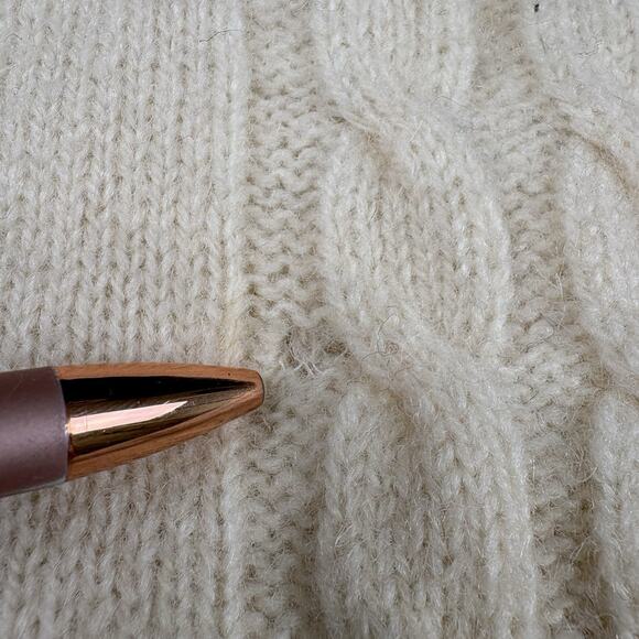 Vintage Picket and Post Sweater Vest Womens Size Large 100% Wool Cream WPL11935 - Picture 3 of 8